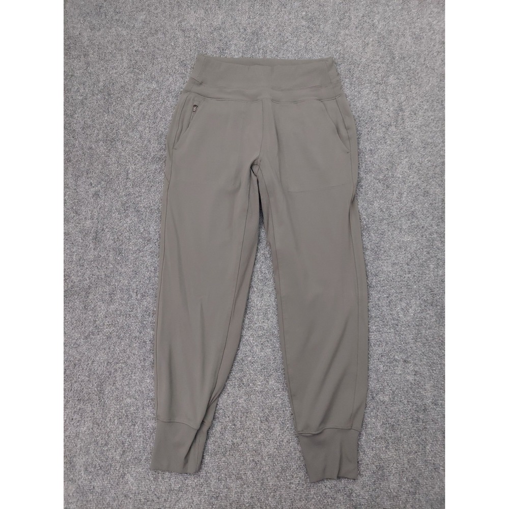 Athleta Venice High Rise Jogger Pants Womens Small Taupe Olive Soft Pockets